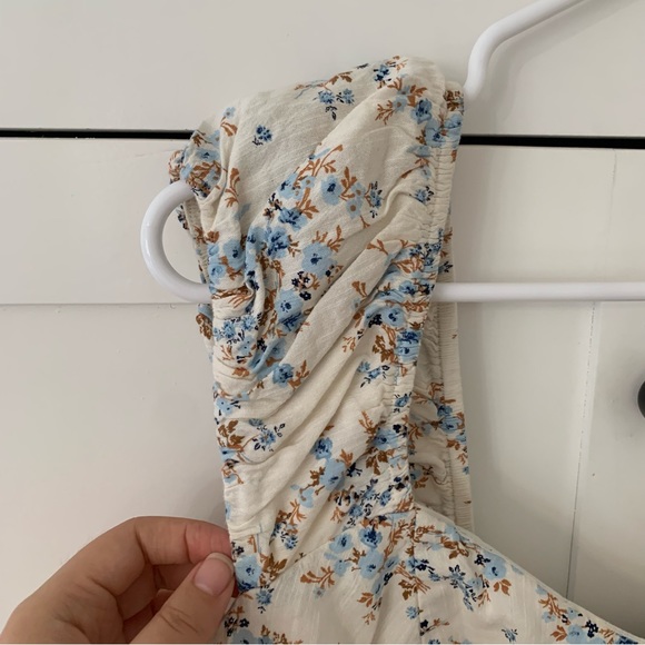 Old Navy Plus Cream/Blue Floral Ruffle Cami Dress Size 2X - Picture 3 of 10